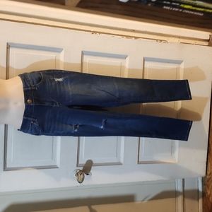 Astor Jeans Dark Wash Distressed Skinny Jeans 7